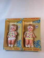 Bambole Vintage Italo Cremona 15” Gemelli Carlino & Carlina Sears Big Toy Box Bambole