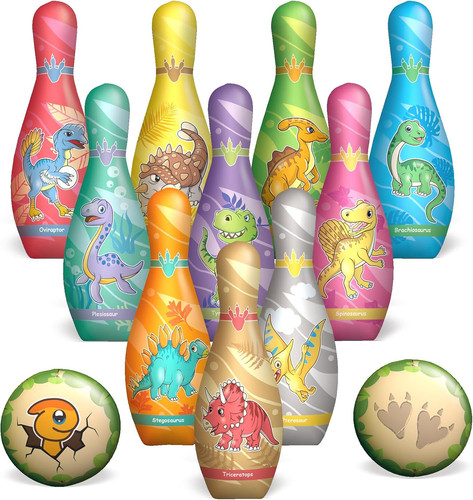 Dinosauro birilli bowling - dinosauro,