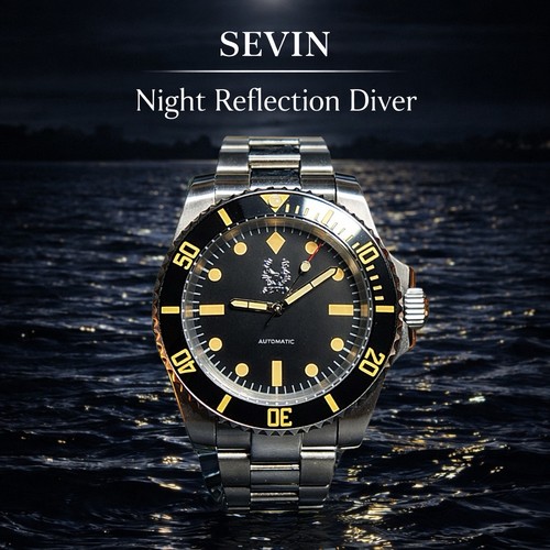 Sevin night reflection - sevin, diver