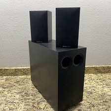 BOSTON ACOUSTICS SUBSAT SIX SUBWOOFER + 2 ALTOPARLANTI SATELLITARI / NUOVO ALTOPARLANTE SCHIUMA