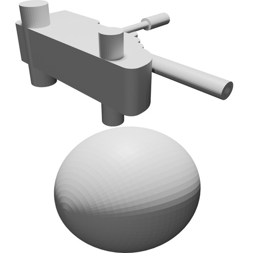 Cannone decorativo con palla - cannone,