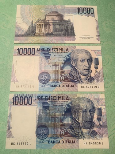 10000 lire volta fds errore - fds, di