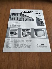 1959 PANART NUOVA PRODUZIONE ART RADIO TELEVISORI VINTAGE AD PUBBLICITA