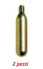 KIT 2 BOMBOLETTE CON FILETTO 16GR CO2 PER RIPARAZIONE PNEUMATICO GOMMA BICI BIKE