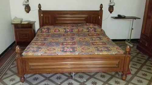 Letto matrimoniale noce - letto, in