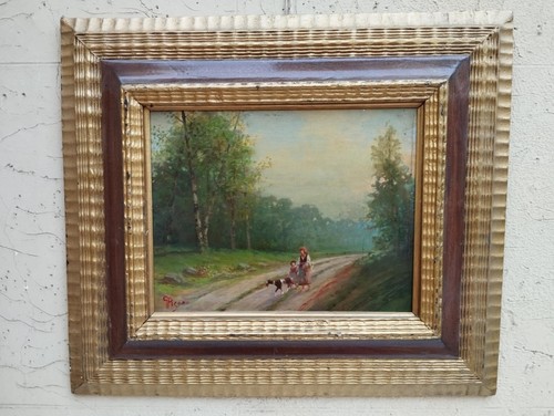 Quadro dipinto olio tavola - quadro,