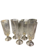 6 bicchieri calici cristallo