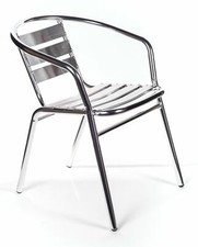 4 sedie in alluminio