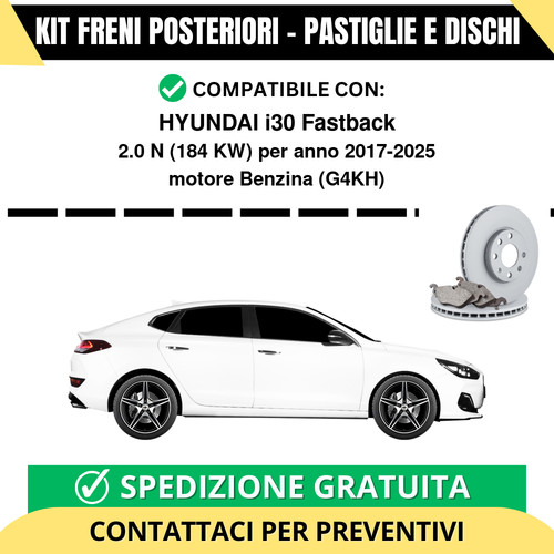 Kit freni posteriori - kit, hyundai