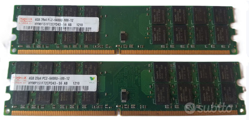 Ram ddr2 8gb 800mhz - ram, (2x4gb)
