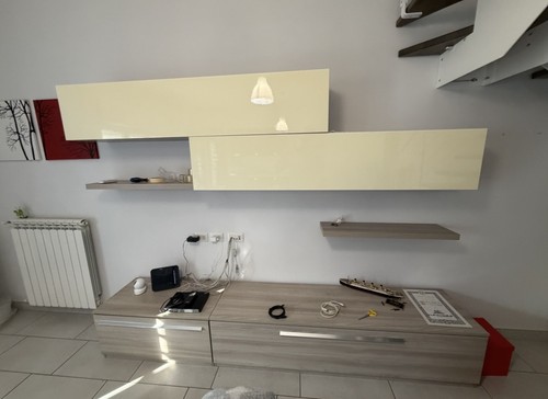 Parete attrezzata soggiorno - attrezzata, +