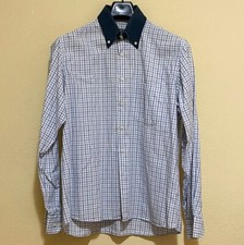 Eredi Visconti Camicia Quadretti Button Down Taglia 44 Casual Made in Italy