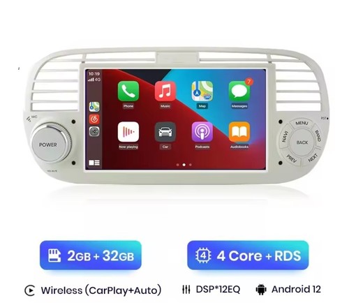 Autoradio stereo fiat 500 - 7",