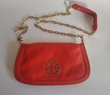 Borsa Tory Burch Originale In Pelle Rosso Arancione