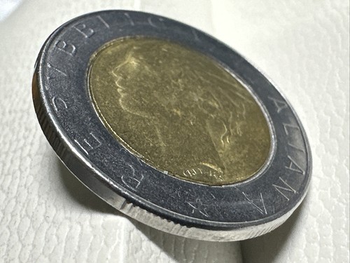 Moneta 500 lire - moneta,
