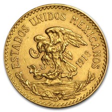 Messico 1918 oro 20 pesos AU