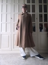 Cappotto donna lungo 100% lana L / 44 IT  Vintage svasato Mantella Andrea Mare'