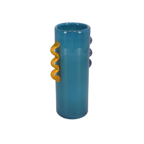 Vaso colorato vetro - , soffiato