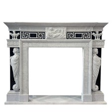 Camino Scolpito Greche Marmo