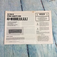 Aiwa stereo cassette deck - aiwa,