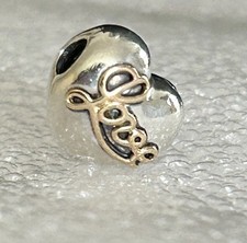 Autentico Pandora 🌟 Cuore d'amore clip scritta 🌟 S925 & G585 ALE 🌟 791735