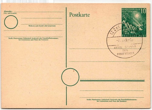 Brd pso come intero postale - brd,