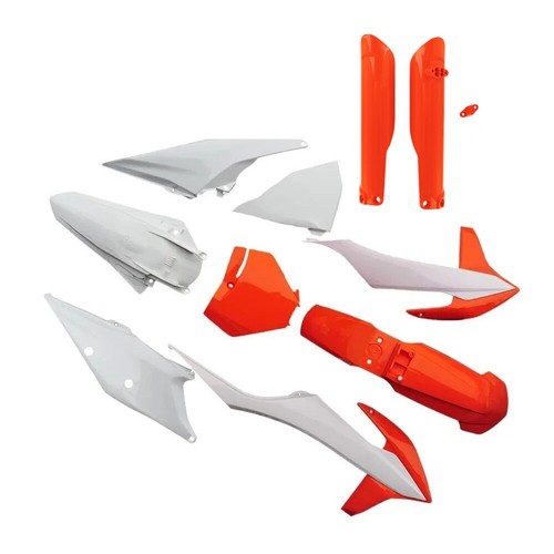 Kit plastiche arancioni ktm - plastiche,
