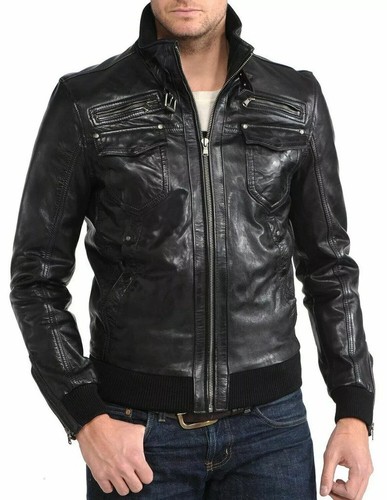Giacca pelle nera - in, da