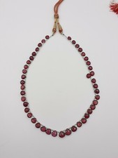 Filo di Granato Mozambik cuore 45 pietre briolette sfaccettate collana gioiello