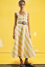 Zara 2026 Abito Midi A Righe