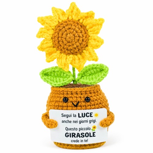 Girasole positivo uncinetto - girasole,