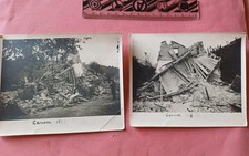 1936 CANEVA (PORDENONE) - TERREMOTO  1936 - DUE FOTOGRAFIE.