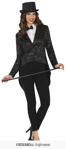 Costume frac donna nero con