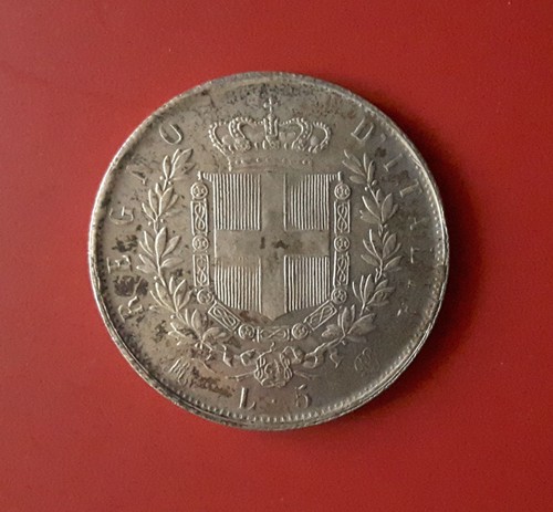 Riproduzione copia lire 1873 - copia,