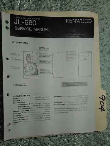 Kenwood 660 manuale di - kenwood, jl-660