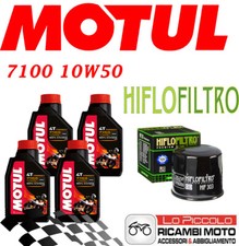 KAWASAKI Z 1000 2011 2013 KIT TAGLIANDO 4 LT MOTUL 7100 10W50 + FILTRO OLIO