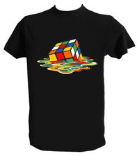Tshirt Sheldon Cooper Uomo Bambino Maglietta Cubo Rubik Serie TV Big Bang Theory
