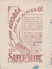E012-SUPER-IRIDE PRODOTTO X TINGERE I TESSUTI-CARTA ASSORBRNTE PUBBLICITARIA