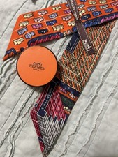 Hermès silk twilly scarf - twilly,