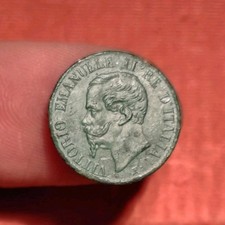 RARA MONETA Regno Vittorio Emanuele II_ 1 CENTESIMO 1867 T Torino RR! R2! _lira