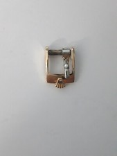 FIBBIA CLAPS GOLD PLATED ROLEX  8 MM  PLACCATA ORO  USATA  ORIGINAL !