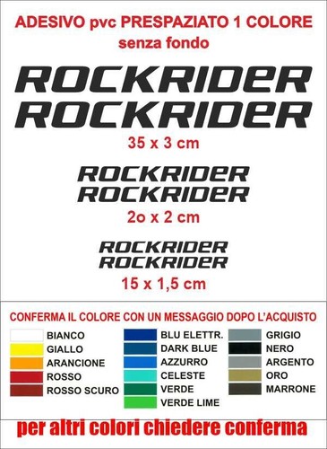 Kit adesivi rockrider - kit,