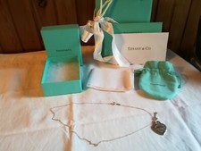 COLLANA COLLEZIONE RETURN TO TIFFANY LOVE HEART TAG KEY ARGENTO  con valutazione