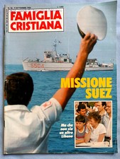 FAMIGLIA CRISTIANA 1984 n. 36 CANALE SUEZ PAPA IN CANADA BERLUSCONI VIALLI ZENGA