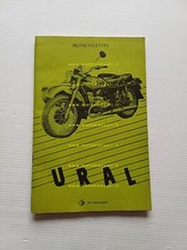Ural Sidecar modelli 1993 manuale uso manutenzione originale testo francese