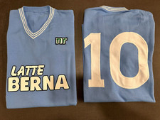 Maglia NAPOLI LATTE BERNA DIRCEU 10 1983/84 Acrilico Lanetta Vintage Calcio