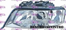 COPPIA FARI FANALE PROIETTORE DX+SX H1-H7 PRED REG ELETT AUDI A6 97>99