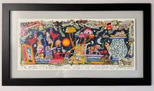 Quadro serigrafia Francesco Musante 35x80 cm  pop, casa, arredo in cornice