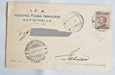 cartolina commerciale I.F.A. industria faggio abruzzese capistrello AQ f.piccolo