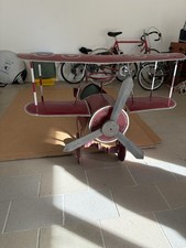 Biplano a pedali in latta